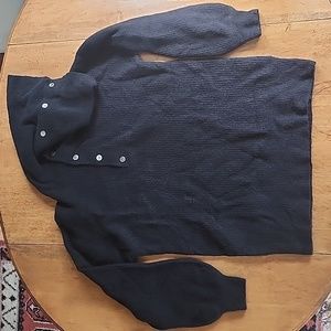 Nap Loungewear Wool Raccoon funnel neck oversized luxury sweater M black